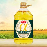 鲁花亚麻籽油炒菜烹饪去苦留香物理压榨亚麻籽油1.6L*1桶