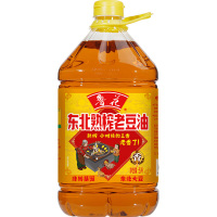 鲁花大豆油烹饪炒菜调味非转基因浓香东北熟榨老豆油5L*1桶