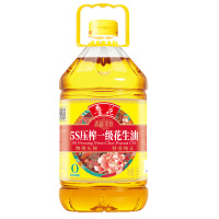 鲁花花生油香味系列烹饪炒菜浓香5S压榨一级花生油5L*1桶