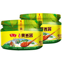 鲁花黄豆酱酱香浓郁炒菜拌面调料酱下饭黄豆酱208g*2瓶