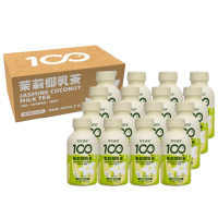 可可满分茉莉椰乳茶植物蛋白低糖花茶奶绿320ml*15盒