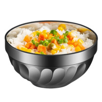 美厨碗304不锈钢13cm双层隔热汤碗面碗MCWA-095