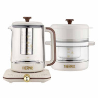 膳魔师养生壶套装2件套家用玻璃花茶壶煮茶器EHA-1631E