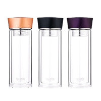 膳魔師玻璃杯300ml双层茶水分离杯TCGB-300(颜色随机)