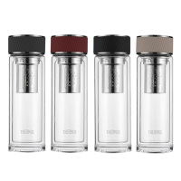 膳魔師玻璃杯400ml双层带茶漏水杯TCGA-400(颜色随机)