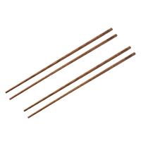 美厨筷子鸡翅木防烫无漆蜡加长火锅筷2双装MCK7407