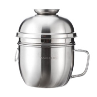 美厨饭盒14cm二层加厚不锈钢快餐杯泡面杯饭盒MCFT047