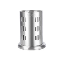 美厨置物架304不锈钢筷子筒筷笼加厚沥水置物筷子架MCKL-11