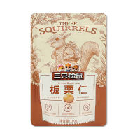 三只松鼠甘栗仁休闲即食板栗仁香糯萌版坚果零食100g*1袋