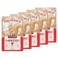 三只松鼠兰花豆麻辣味休闲零食即食蚕豆小吃110g*5袋