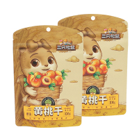 三只松鼠黄桃干休闲零食果脯蜜饯水果干黄桃干106g*2袋