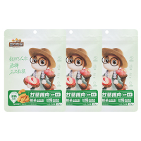 三只松鼠甘草桃肉零食蜜饯果脯桃干小吃桃子果干60g*3袋