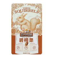 三只松鼠碧根果休闲零食坚果奶油味长寿果干果小吃120g*1袋