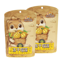 三只松鼠榴莲干休闲零食水果干果脯金枕榴莲脆果小吃30g*2袋