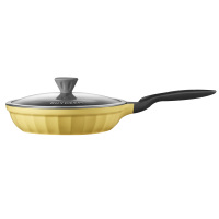 北鼎煎锅24cm轻便聚油家用炒锅平底不粘煎锅CP153(颜色随机)