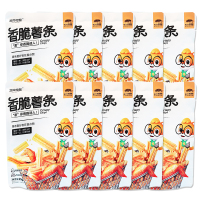 三只松鼠香脆薯条吃货零食小吃即食香脆休闲食品80g*10袋