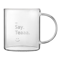 北鼎玻璃杯350ml高硼硅玻璃果汁牛奶加厚饮用杯Saytea