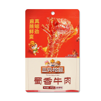 三只松鼠蜀香牛肉麻辣味零食休闲小吃肉脯手撕牛肉干70g*1袋
