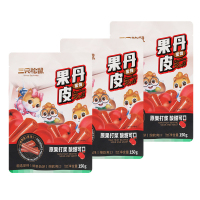三只松鼠果丹皮休闲零食蜜饯果脯山楂片山楂卷小吃150g*3袋