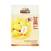 三只松鼠甘栗仁板栗仁栗子即食香糯便携休闲零食50g*1袋