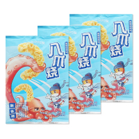 三只松鼠八爪烧酱爆烧烤味儿时怀旧小吃零食膨化80g*3袋