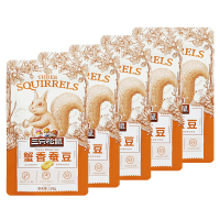 三只松鼠蟹香蚕豆休闲零食特产炒货蟹黄味解馋小吃120g*5袋