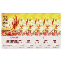 三只松鼠深夜虎皮凤爪香辣味休闲零食独立包装卤味肉食200g*5袋