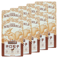 三只松鼠开口松子原味坚果手剥东北红松子零食小吃100g*10袋