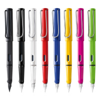 凌美钢笔墨囊套装F尖三角形笔握Safari-狩猎者钢笔(颜色随机)