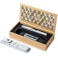 凌美钢笔F尖色彩丰富笔尖钢镀铬钢笔宋代限定版套装(颜色随机)