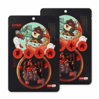 三只松鼠蜀香牛肉麻辣味独立包装牛肉干解馋小吃60g*2袋