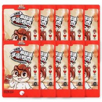 三只松鼠手撕鸭肉麻辣味独立装便携小吃休闲解馋零食80g*10袋