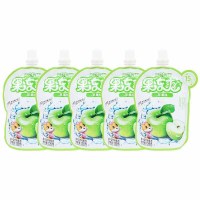 三只松鼠果冻爽苹果味果汁饮料果冻孩子解馋小吃零食150g*5袋