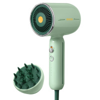 素士电吹风复古低噪音高速大功率负离子小摩筒吹风机带按摩头RH1