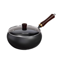 温仑山炒锅24cm耐磨耐锈蚀锻打大肚炒锅VP-1FCG01