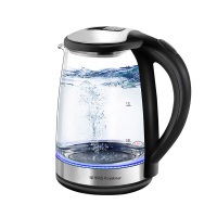 荣事达电热水壶1.8L工艺美感玻璃蓝光电水壶RS-GL18A