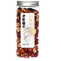 方家铺子红枣片免洗即食无核红枣片红枣圈脆片100g