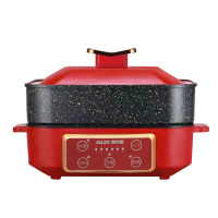 奥克斯电火锅4L涮煮煎自动升降多功能锅AX-F0401