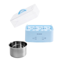 美菱蒸煮蛋器双层家用高温保护迷你电蒸锅蓝色MUE-LC2003