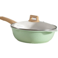 美菱煎锅耐磨耐用持久不沾家用油嘴深煎锅MGJ-LC2803