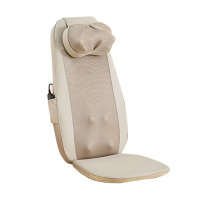 奥克斯按摩靠垫腰背臀部全身颈椎按摩器米黄色AUX-yhK16