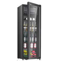 奥克斯冰吧120L家用透明玻璃小型冷藏柜SC-120A208D