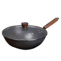 张小泉奶锅32cm食刻清新自然深层防锈青不粘奶锅C32860100