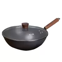 张小泉奶锅32cm食刻清新自然深层防锈青不粘奶锅C32860100