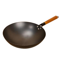 张小泉铁锅32cm圆底设计轻便锅身家味圆底铁锅C32920100