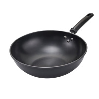 张小泉铁锅32cm无涂层不易生锈东坡家黑金铁锅C30620100