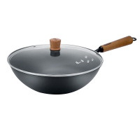 张小泉铁锅32cm尺寸合理外观优雅手作精铁锅C31790100