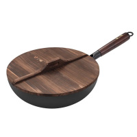 张小泉铁锅32cm不易生锈不挑锅铲匠艺老铁锅C30240100