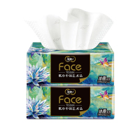 洁柔抽纸艺术油画系列柔软亲肤软抽纸巾80抽2包BR128-04