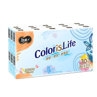 洁柔手帕纸缤纷百花香味便携小包纸巾6片30包OU201-30R